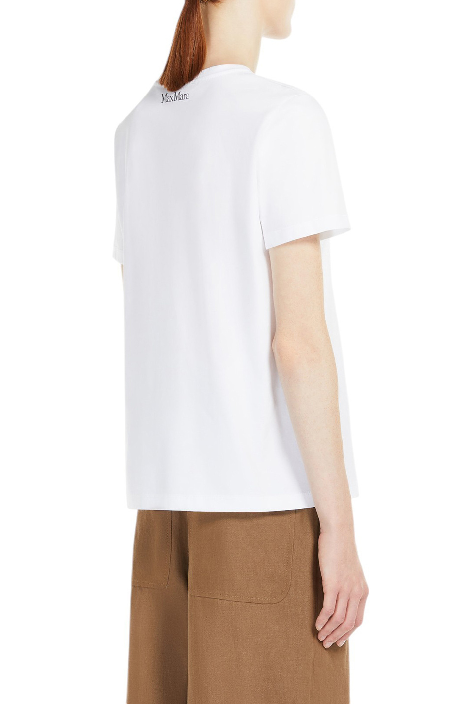 Женский Max Mara Футболка LAGHI из хлопка (цвет ), артикул 2516941011 | Фото 4