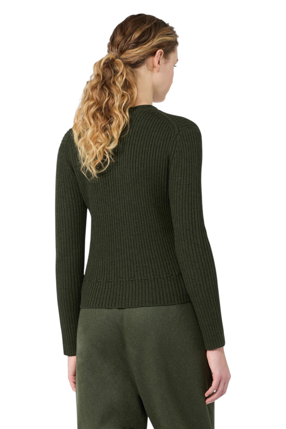 Женский Weekend Max Mara Кардиган KAKI из шерсти (цвет ), артикул 2625346016 | Фото 4
