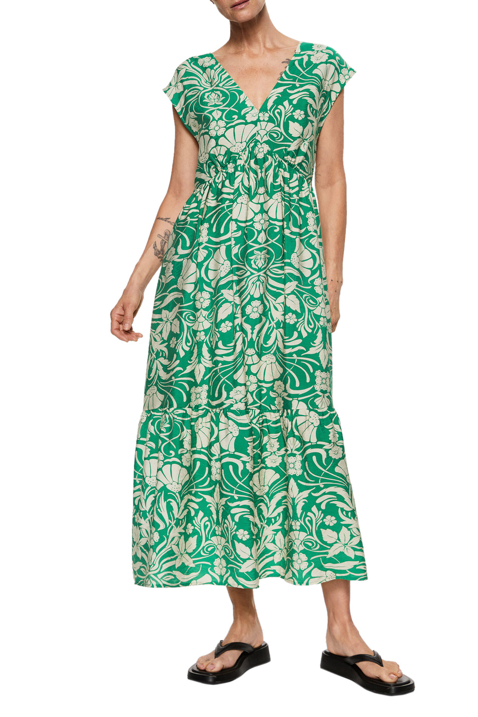 Женский Mango Платье FIORE с цветочным принтом (цвет ), артикул 37062881 | Фото 2