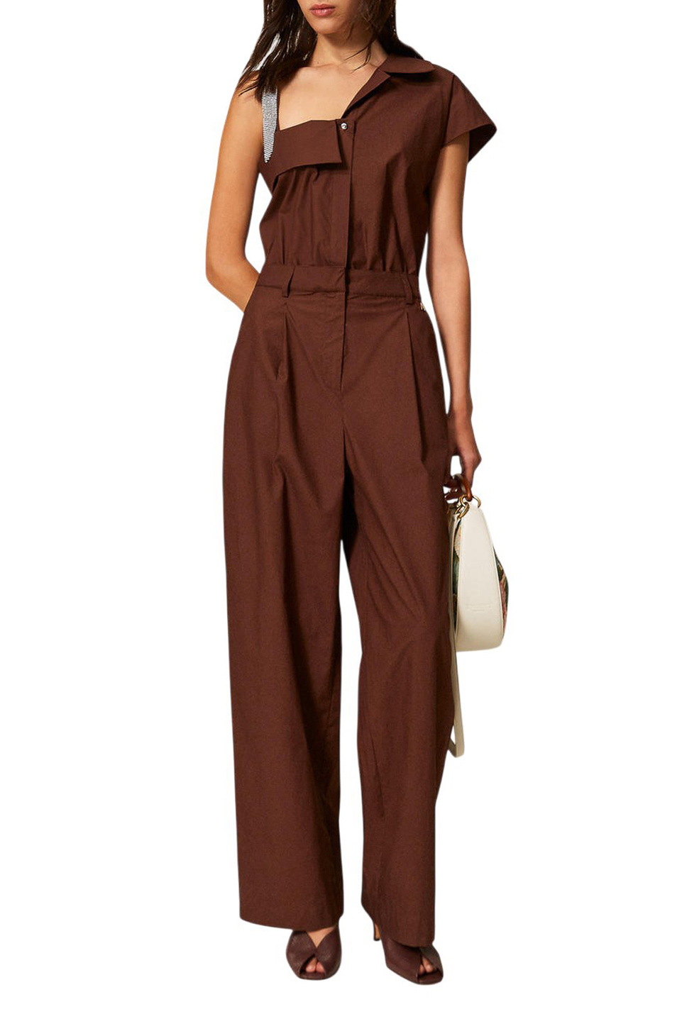 Женский TWINSET Milano Комбинезон из хлопка (цвет ), артикул 261AP2087 | Фото 2