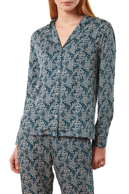 Пижамная рубашка BRIDGET с принтом|Основной цвет:Мультиколор|Артикул:6532575 | Фото 1