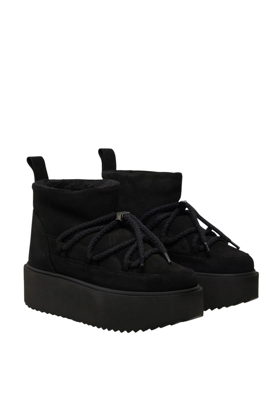Женский Inuikii Ботинки CLASSIC LOW PLATFORM из натуральной замши (цвет ), артикул 75204-004 | Фото 2