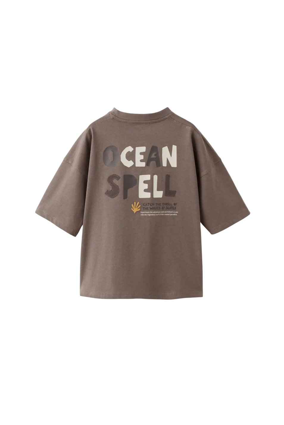 Мальчикам Mango Kids Футболка SPELL из хлопка (цвет ), артикул 27026341 | Фото 2