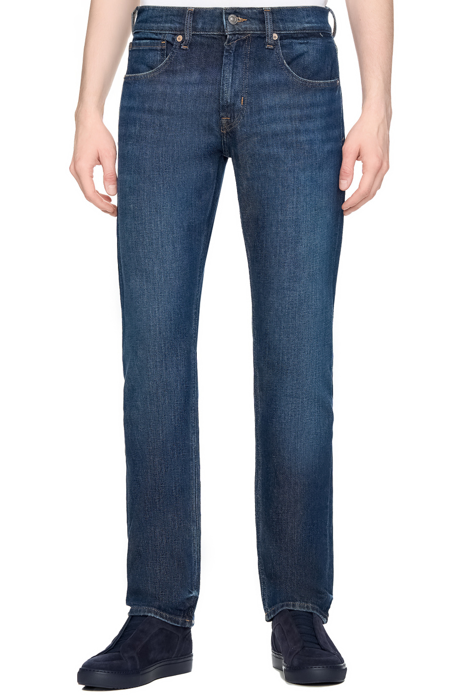 Мужской 7 for all Mankind Джинсы из эластичного хлопка (цвет ), артикул JSSCE150RM | Фото 4