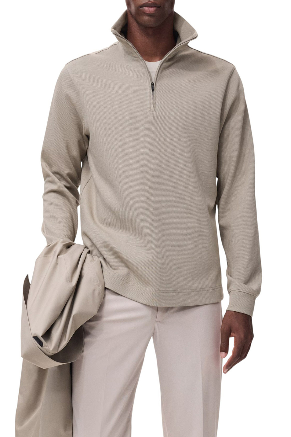 Мужской Mango Man Толстовка VARESE с воротником на молнии (цвет ), артикул 17015981 | Фото 3