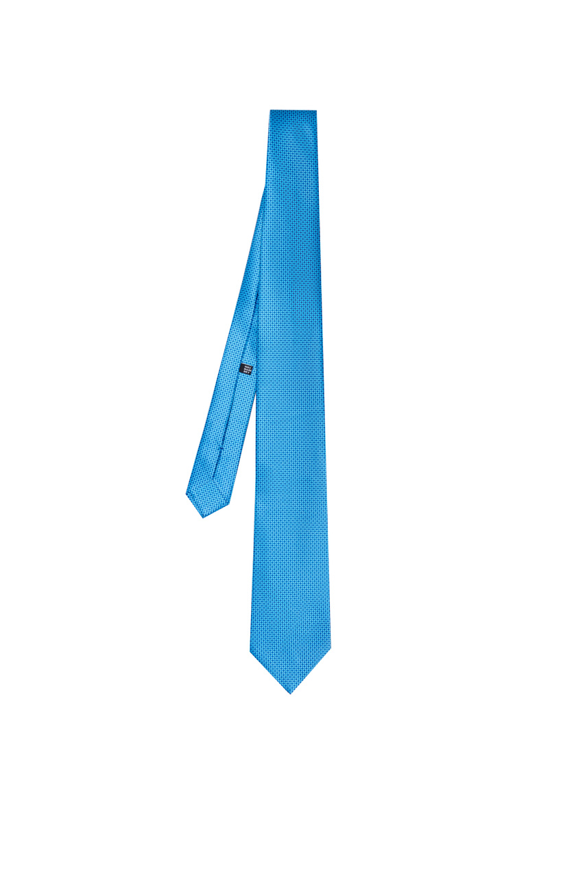 Галстук из натурального шелка|Основной цвет:Голубой|Артикул:CH-33030 | Фото 1