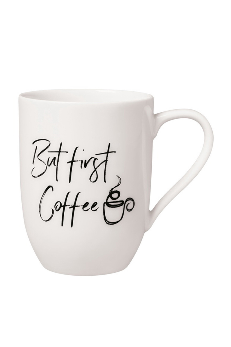 Кружка But first Coffee 340 мл|Основной цвет:Белый|Артикул:10-1621-9669 | Фото 1