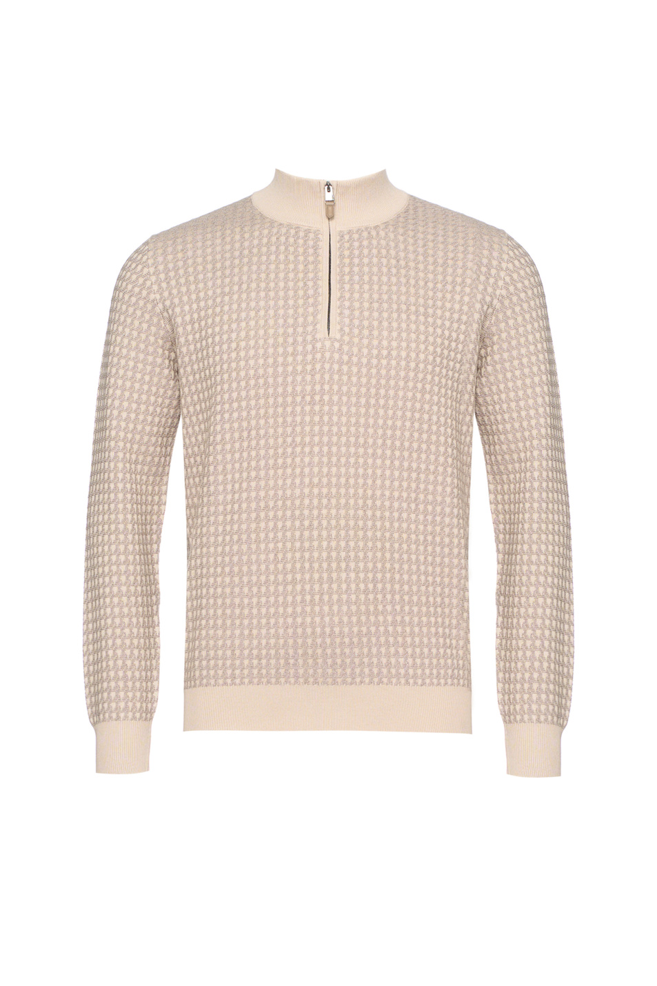 Джемпер из смесовой шерсти|Основной цвет:Бежевый Мужской Canali Джемпер из смесовой шерсти (цвет ), артикул C0015MK02363 | Фото 1