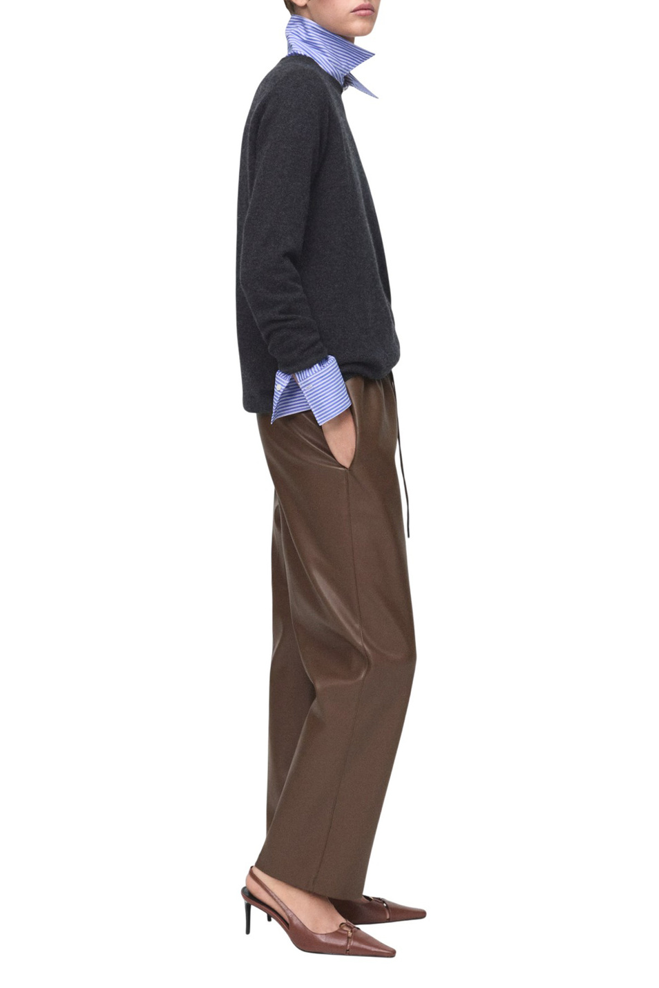 Женский Mango Брюки APPLE из искусственной кожи (цвет ), артикул 17075974 | Фото 2