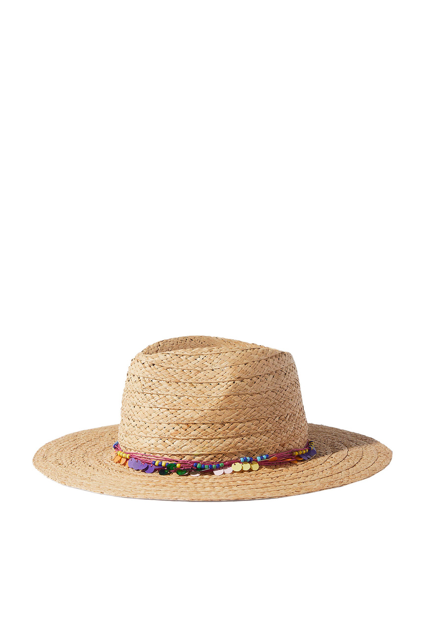 Шляпа со шнурком|Основной цвет:Бежевый|Артикул:207322 | Фото 1