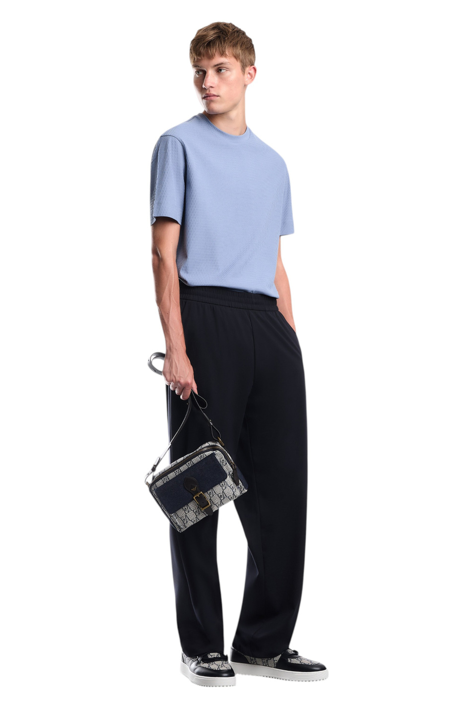 Мужской Emporio Armani Футболка из жаккардового джерси (цвет ), артикул EM007038-AF10762 | Фото 3