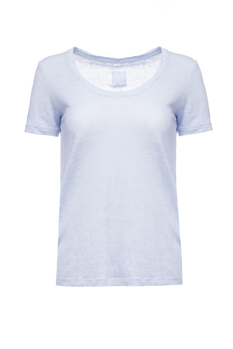 Женский 120% Lino Однотонная футболка (цвет ), артикул V0W7761000B568S00 | Фото 1