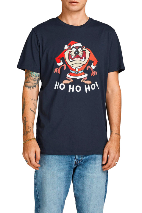 Jack & Jones Футболка из натурального хлопка с принтом ( цвет), артикул 12198548 | Фото 3
