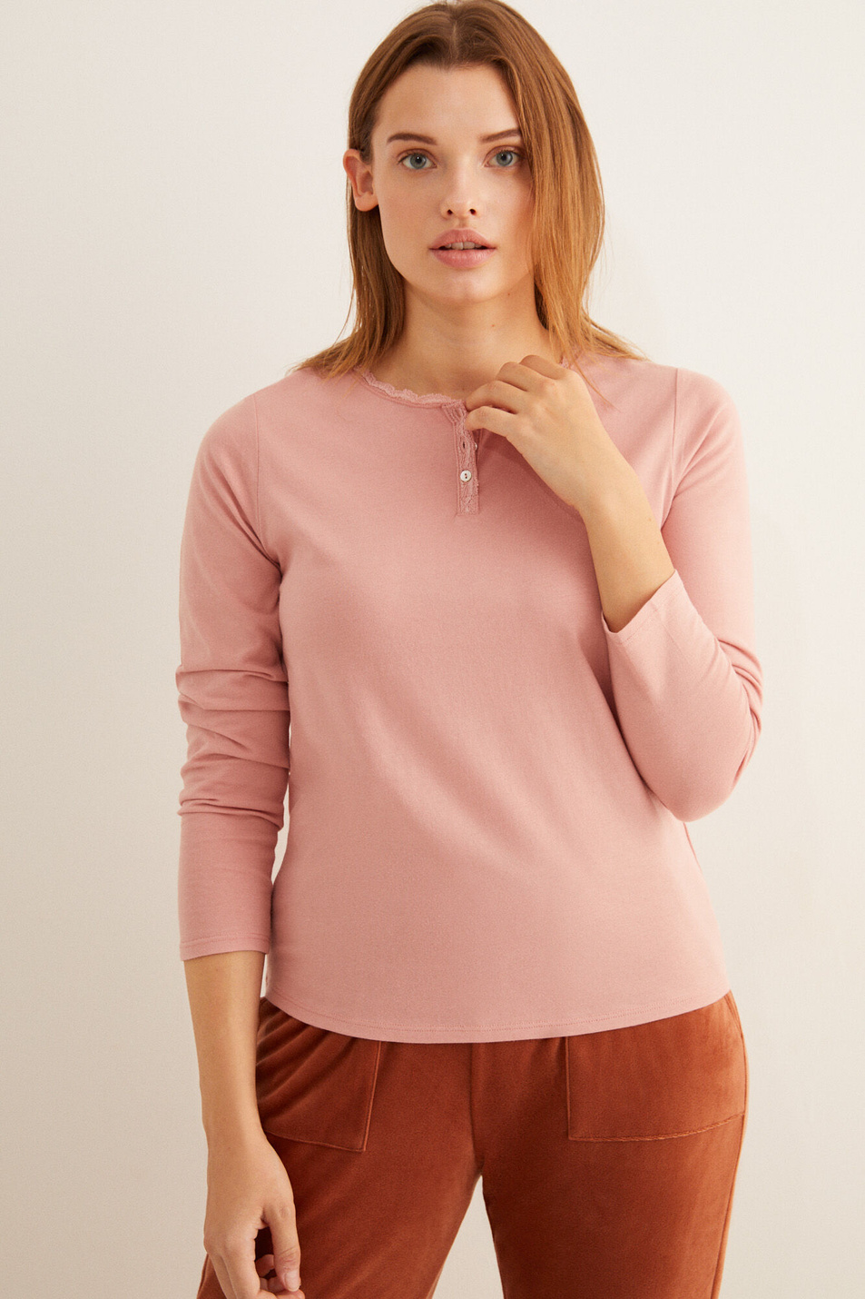 Женский Women'secret Лонгслив из натурального хлопка (цвет ), артикул 3278360 | Фото 1