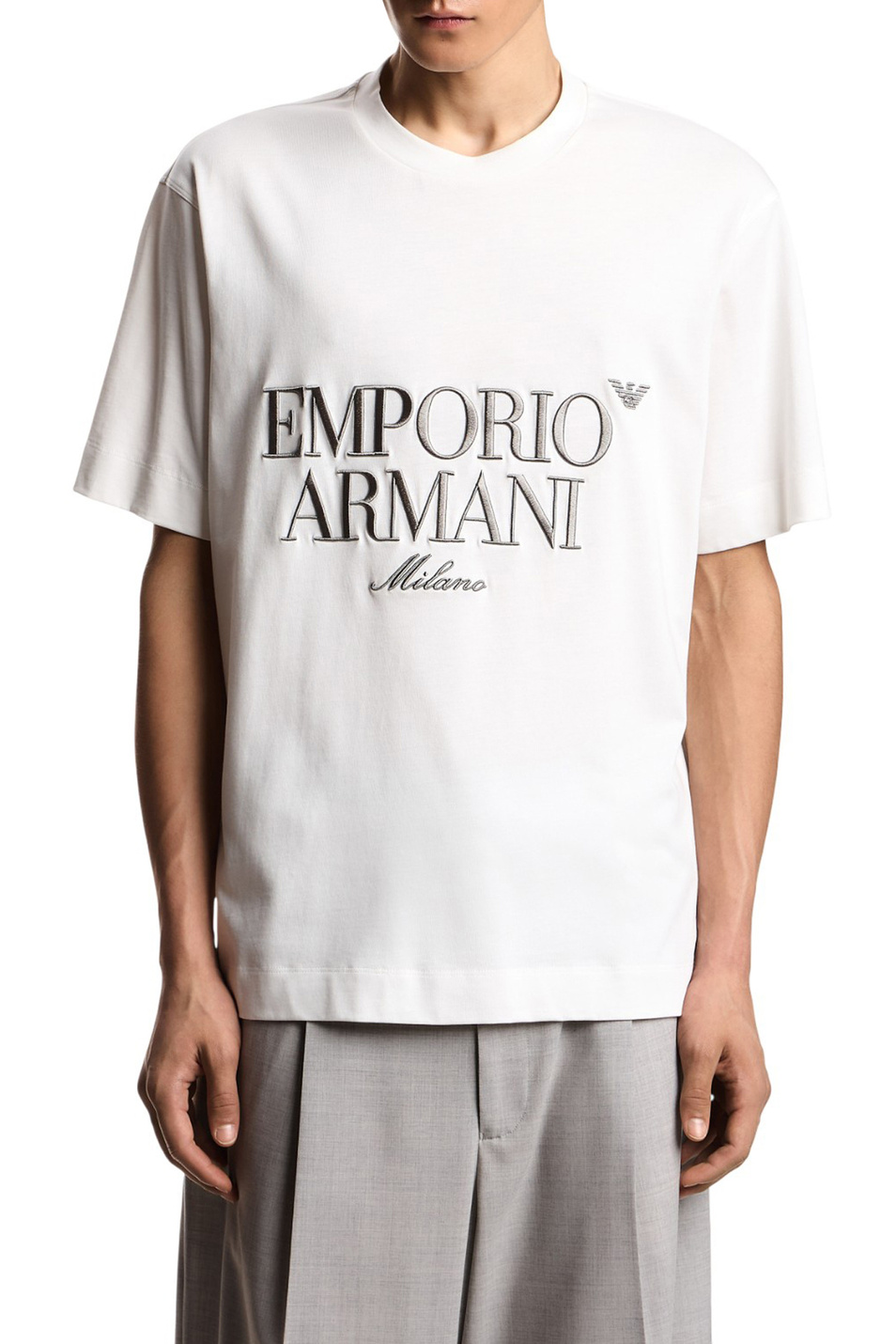 Мужской Emporio Armani Футболка из хлопка (цвет ), артикул EM005359-AF13715 | Фото 3