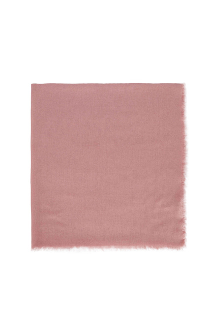 Шарф с бахромой|Основной цвет:Розовый|Артикул:160330 | Фото 1