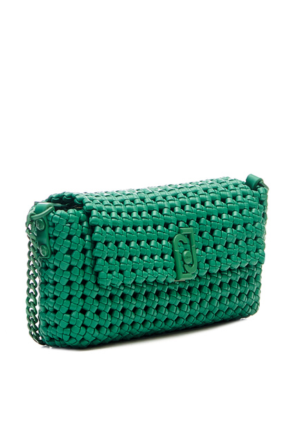 Плетеная сумка из искусственной кожи|Основной цвет:Зеленый|Артикул:NA2079E0513 | Фото 2