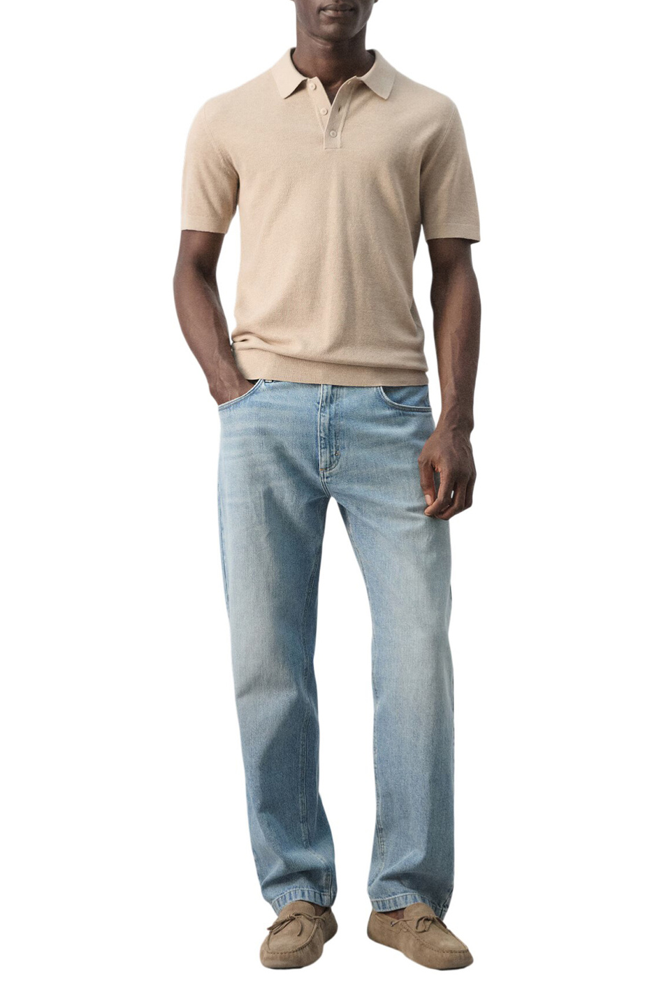 Мужской Mango Man Поло ANDREW из смесового хлопка (цвет ), артикул 27045944 | Фото 2