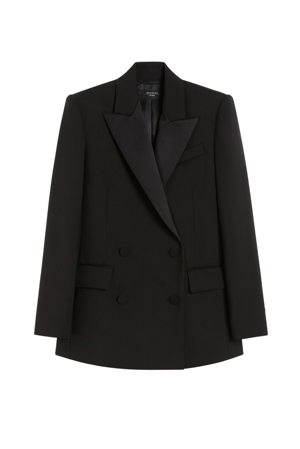 Женский Weekend Max Mara Пиджак BRIGIDA1234 с атласными лакцканами (цвет ), артикул 2525046013 | Фото 1