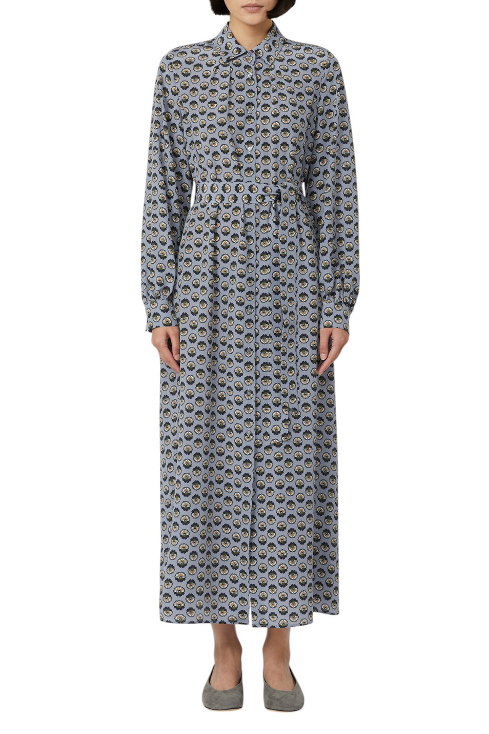 Женский Weekend Max Mara Платье NARVEL из шелка с поясом (цвет ), артикул 2525226091 | Фото 3