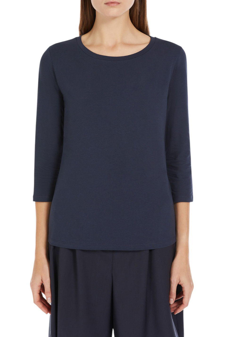Женский Weekend Max Mara Лонгслив MULTIA из эластичного хлопка (цвет ), артикул 2525946031 | Фото 3