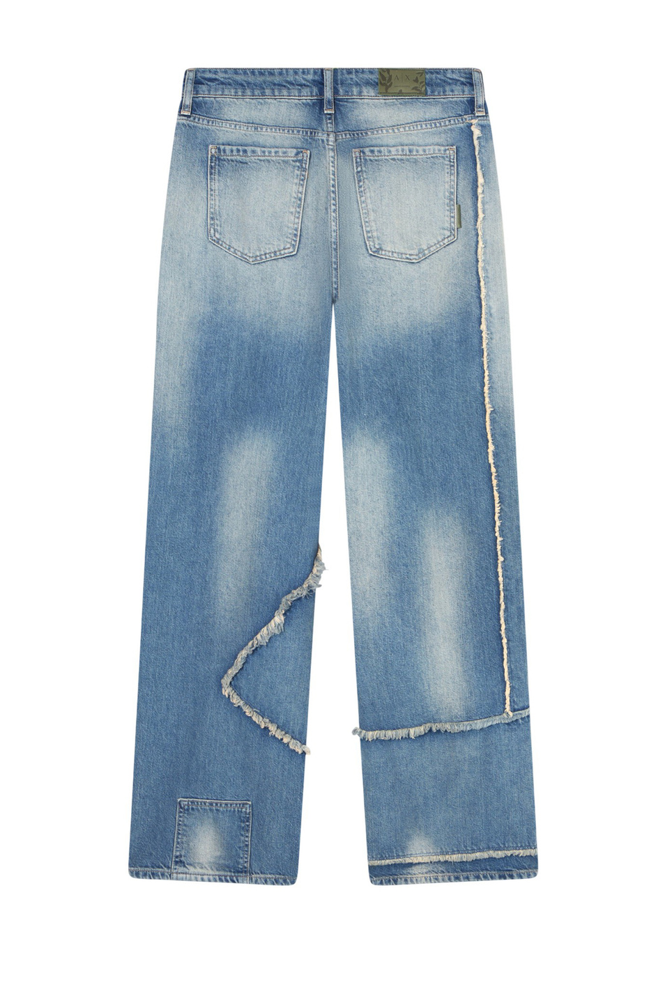 Женский Armani Exchange Джинсы из хлопка с бахромой (цвет ), артикул XW000056-AF19656 | Фото 2