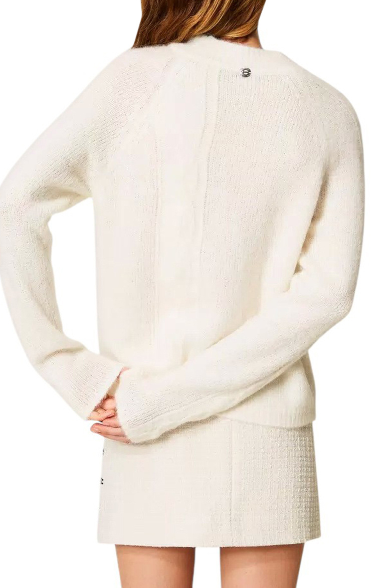 Женский TWINSET Milano Свитер однотонный (цвет ), артикул 252AP3151 | Фото 3