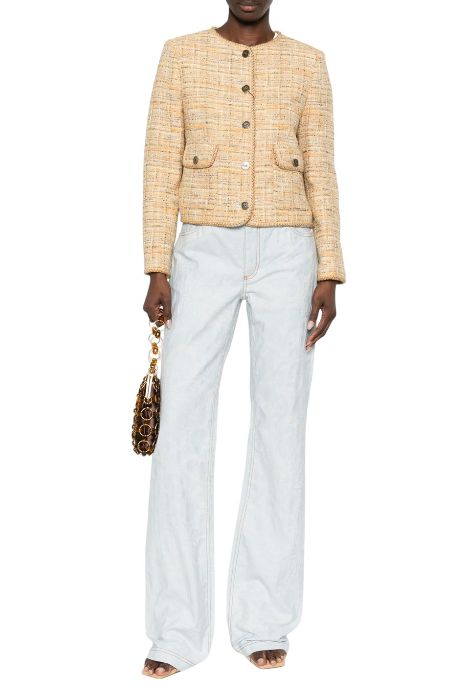 Джинсы с принтом|Основной цвет:Голубой Женский Etro Джинсы с принтом (цвет ), артикул WRNB002999TJEI5S9880 | Фото 2