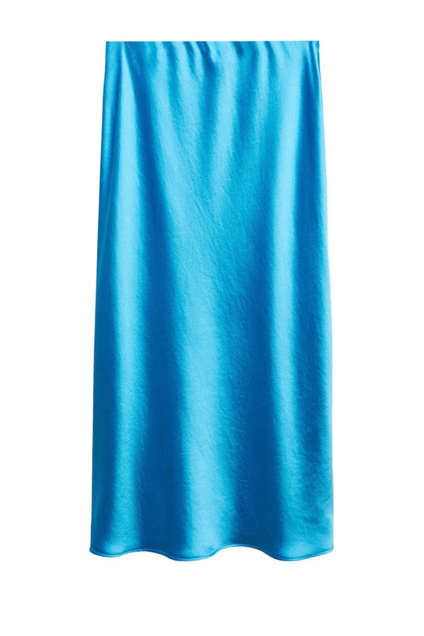 Юбка атласная MIA|Основной цвет:Голубой|Артикул:57084394 | Фото 1