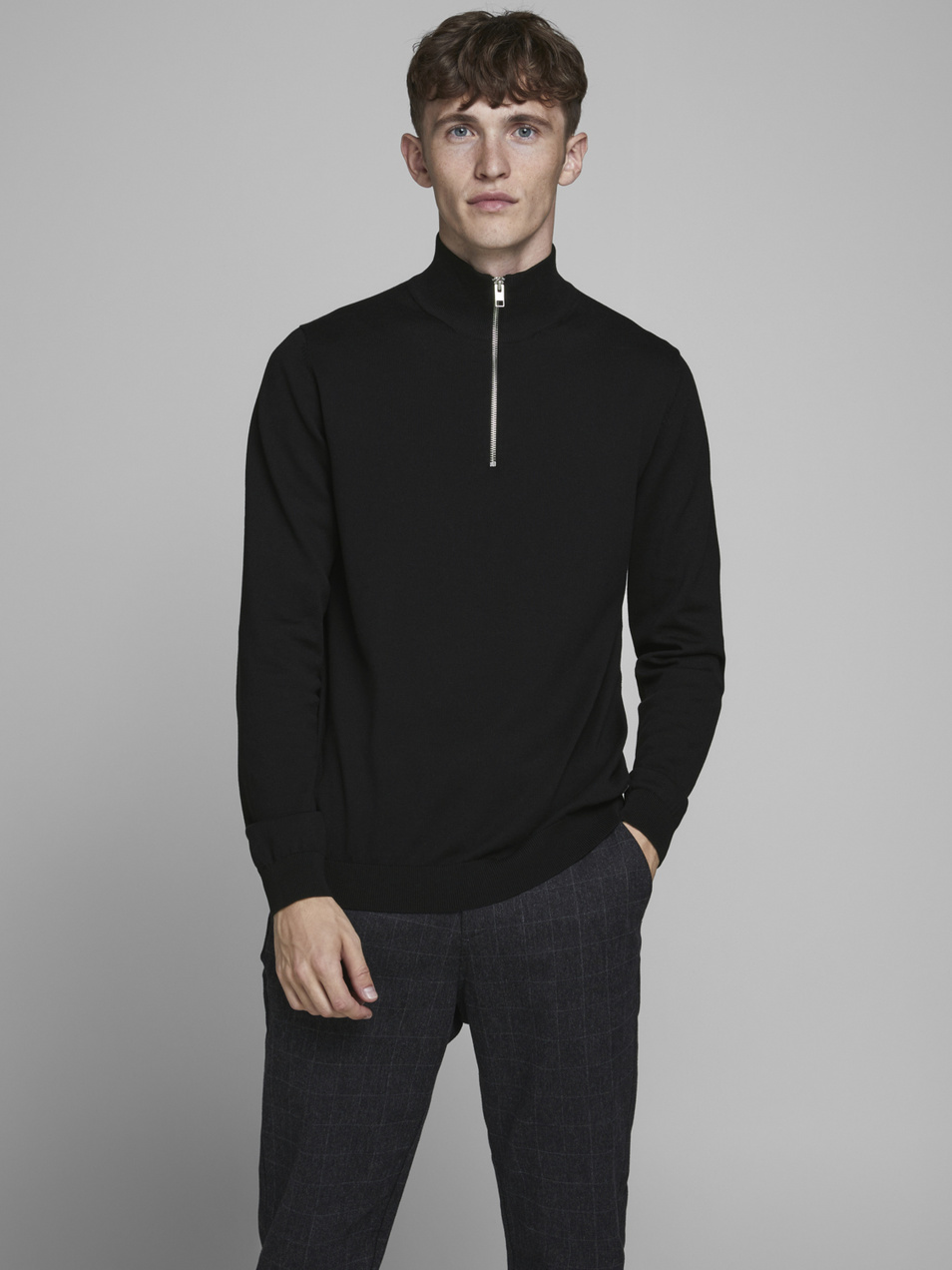 Мужской Jack & Jones Свитер с высоким воротником на молнии (цвет ), артикул 12180066 | Фото 3