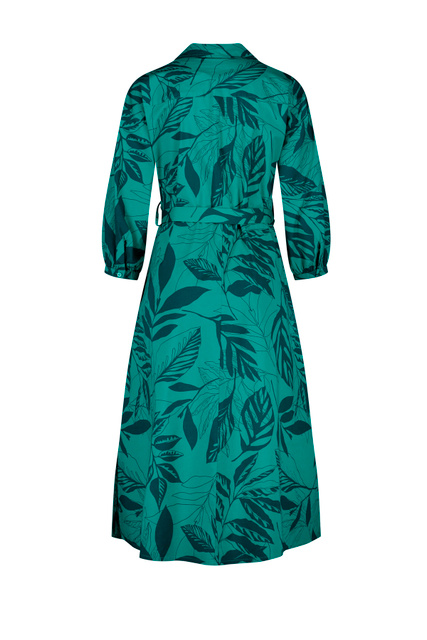 Платье-рубашка с принтом|Основной цвет:Зеленый|Артикул:780011-31513 | Фото 2