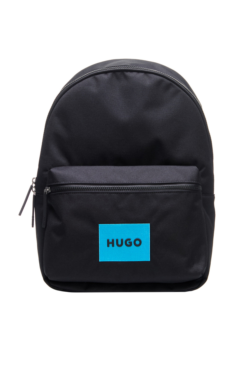 Рюкзак с контрастным логотипом|Основной цвет:Черный|Артикул:50516636 | Фото 1