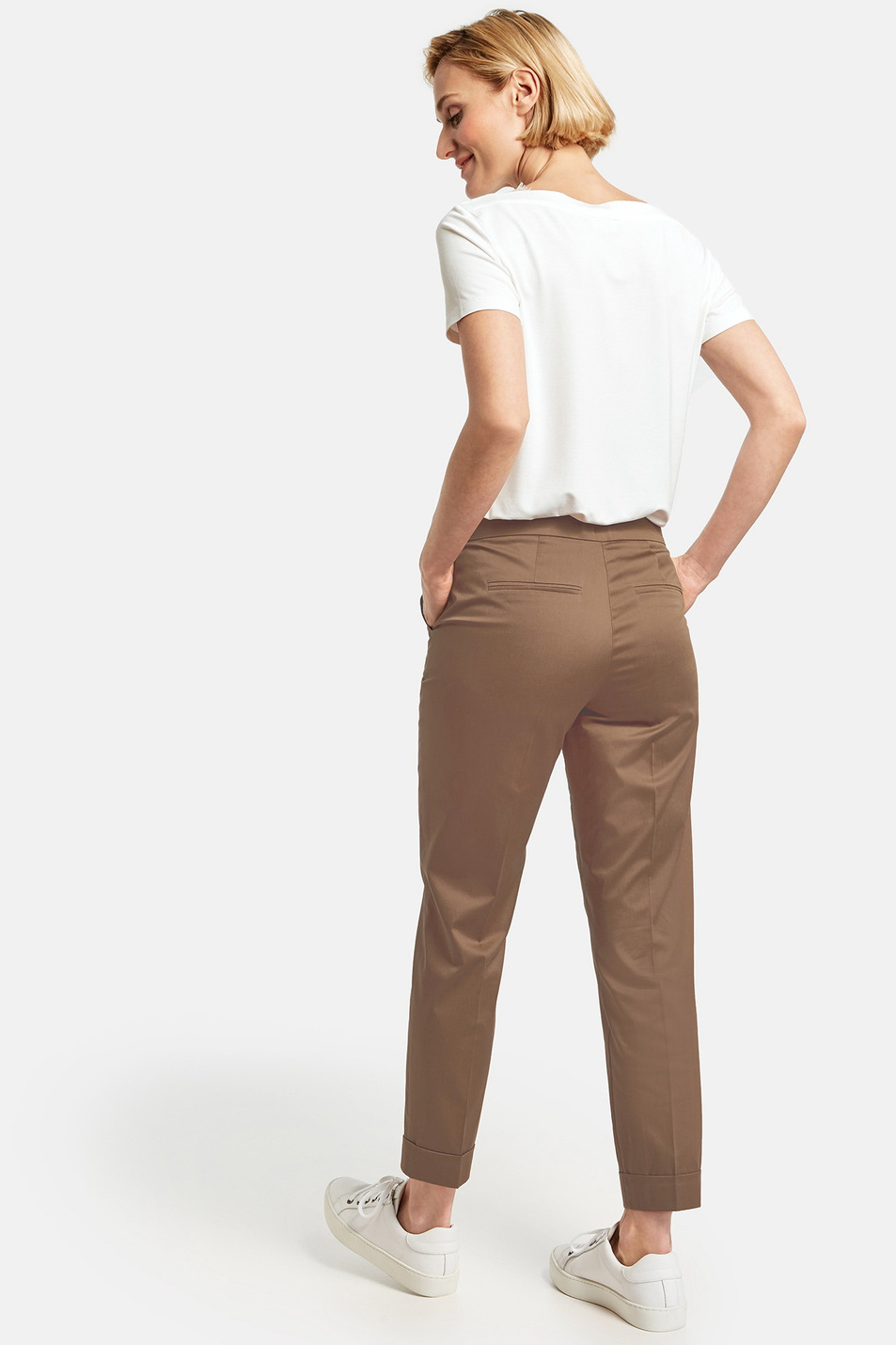 Женский Gerry Weber Брюки из эластичного хлопка (цвет ), артикул 320022-31370 | Фото 5