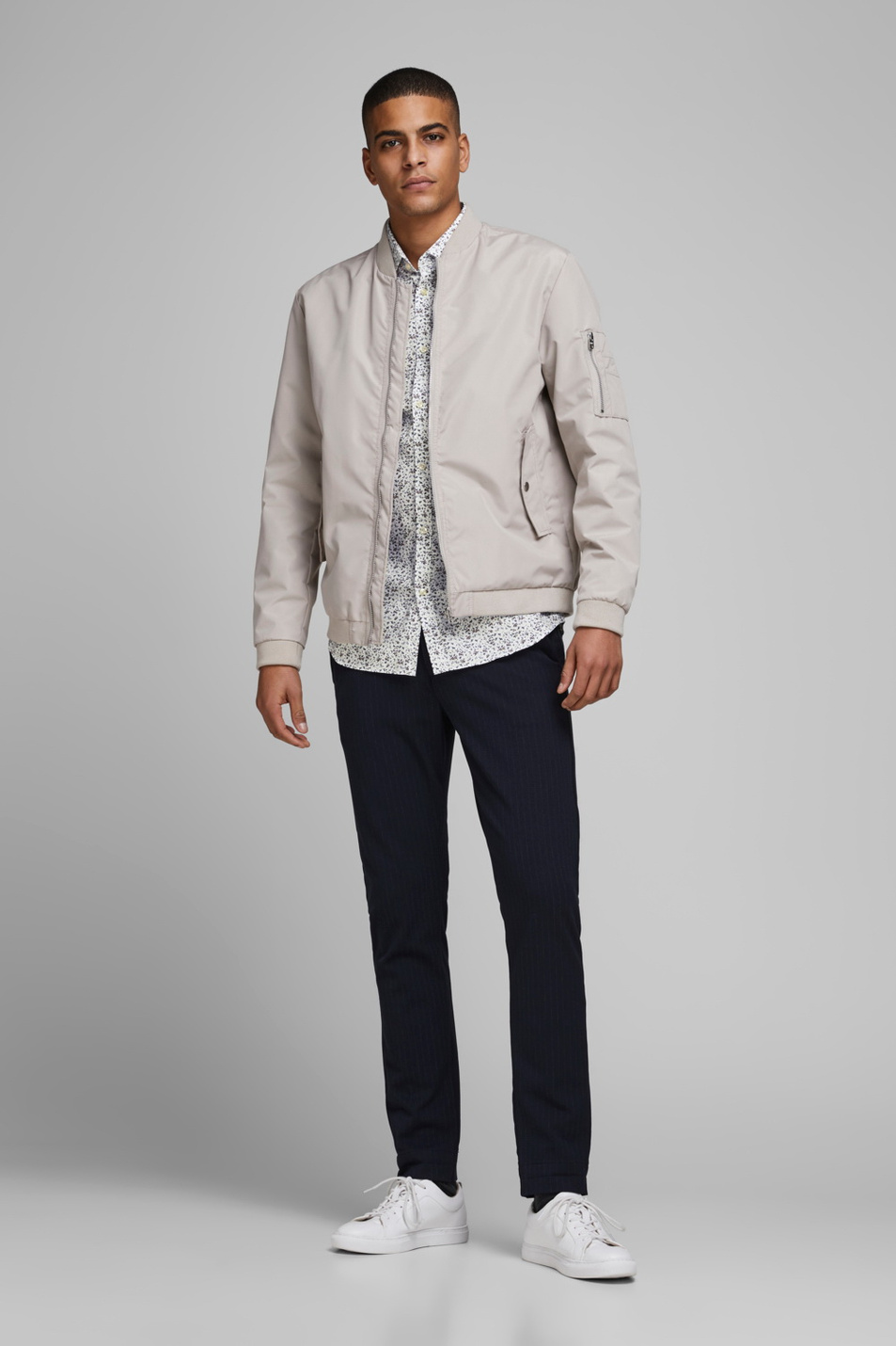 Мужской Jack & Jones Рубашка с цветочным принтом (цвет ), артикул 12168452 | Фото 3