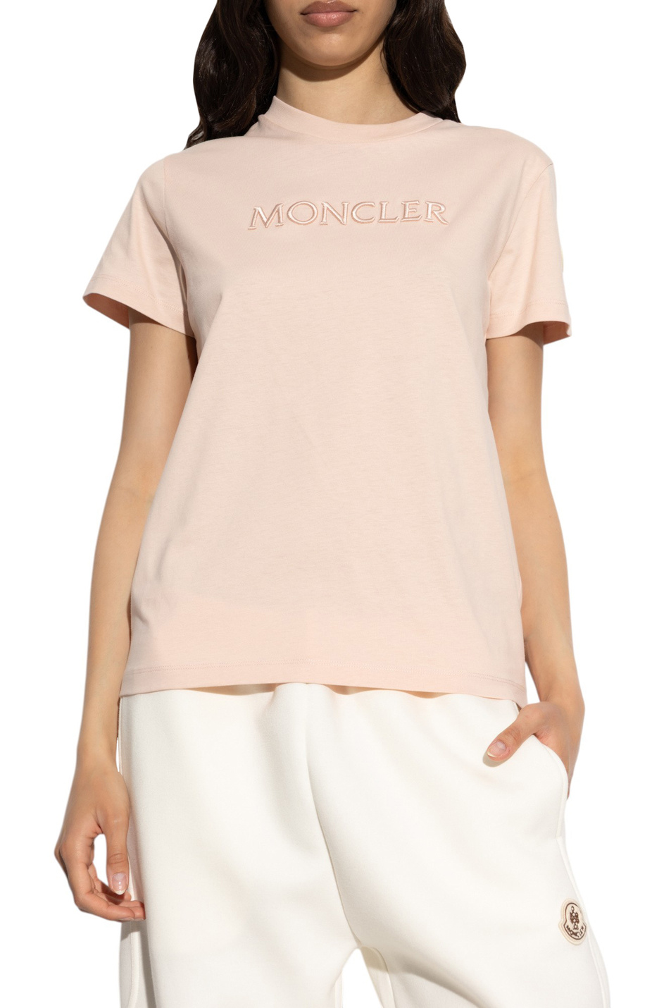 Женский Moncler Футболка из хлопка (цвет ), артикул K20938C00012-89AUO | Фото 3