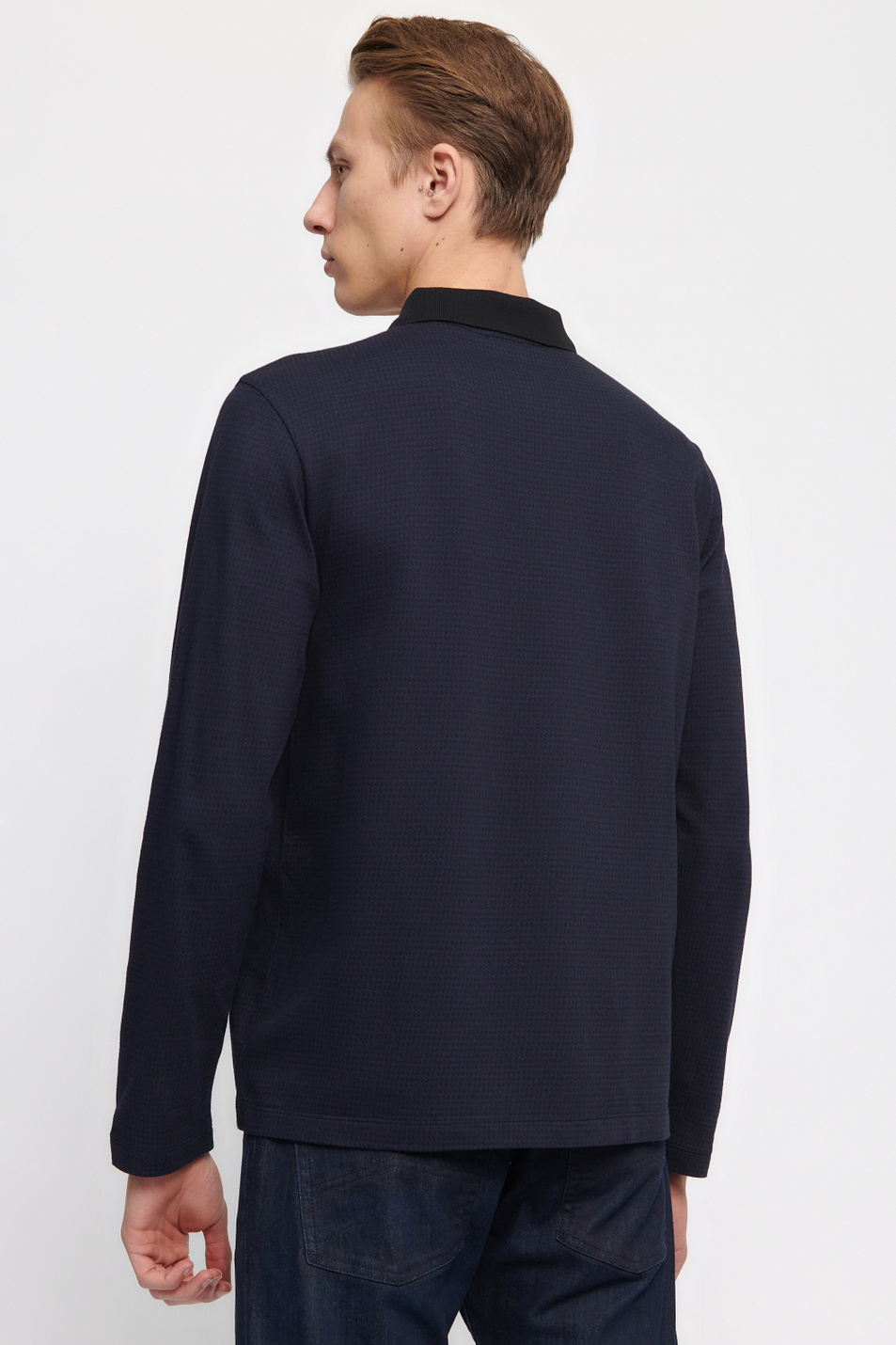 Мужской Emporio Armani Рубашка-поло из натурального хлопка (цвет ), артикул 6H1F7T-1JJ5Z | Фото 3