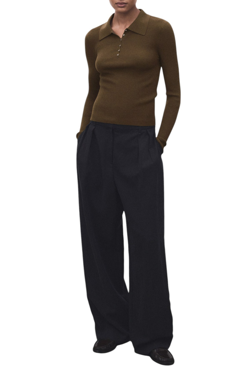 Женский Mango Джемпер поло TWENTIES (цвет ), артикул 17005822 | Фото 2