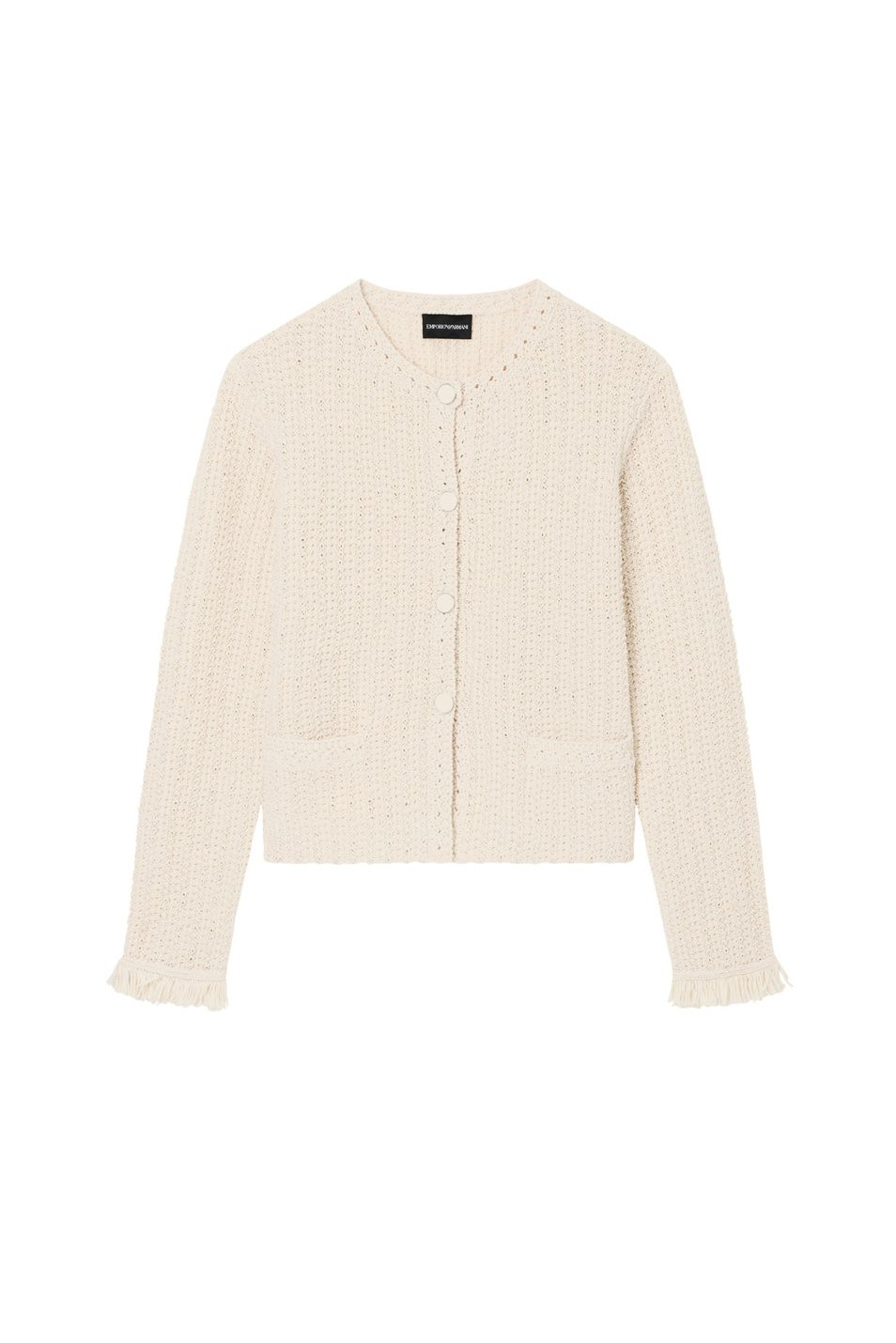 Женский Emporio Armani Кардиган вязаный с бахромой (цвет ), артикул EW002970-AF22478 | Фото 1