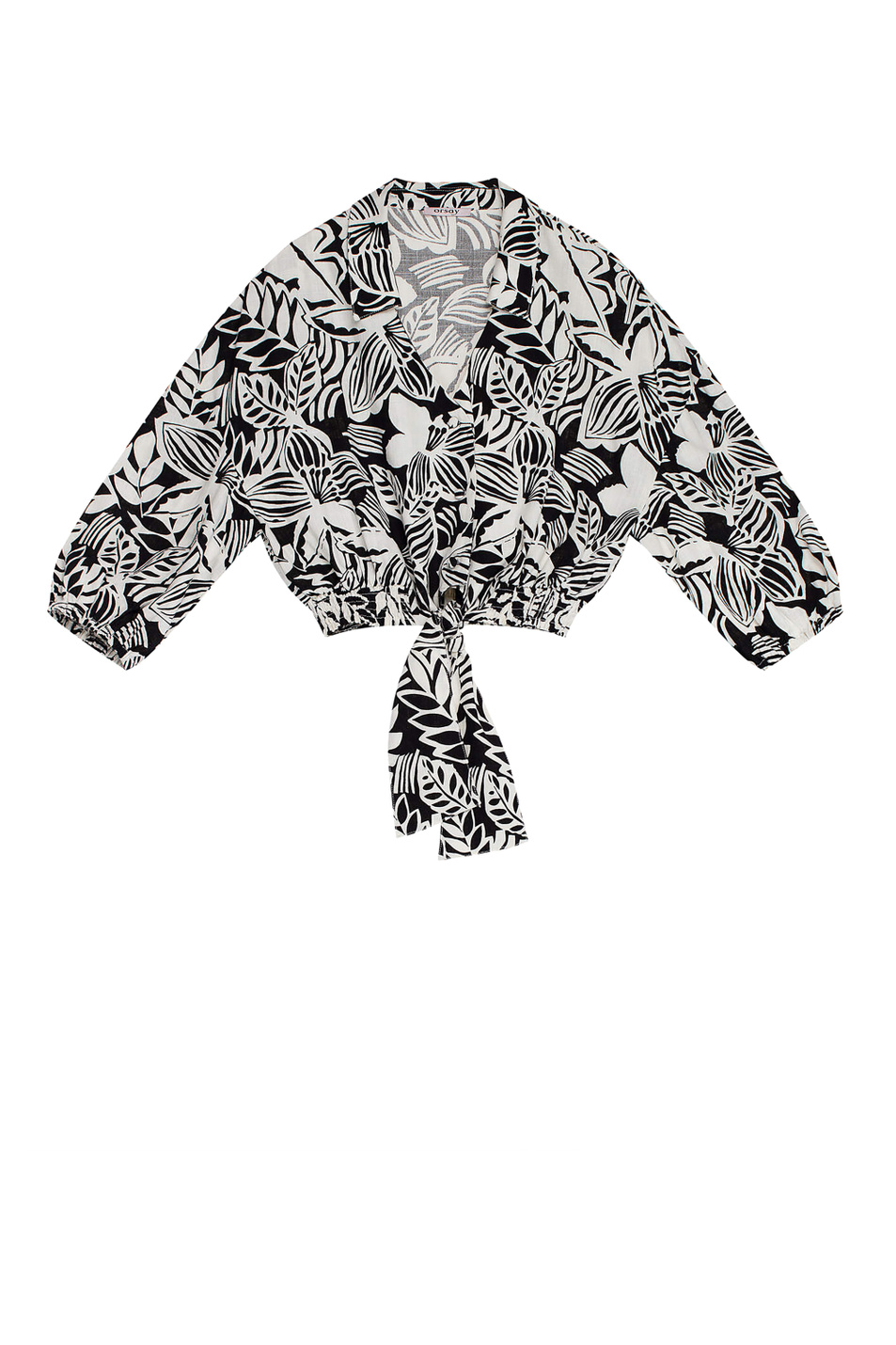 Orsay Укороченная блуза с поясом на талии (цвет ), артикул 662112 | Фото 1