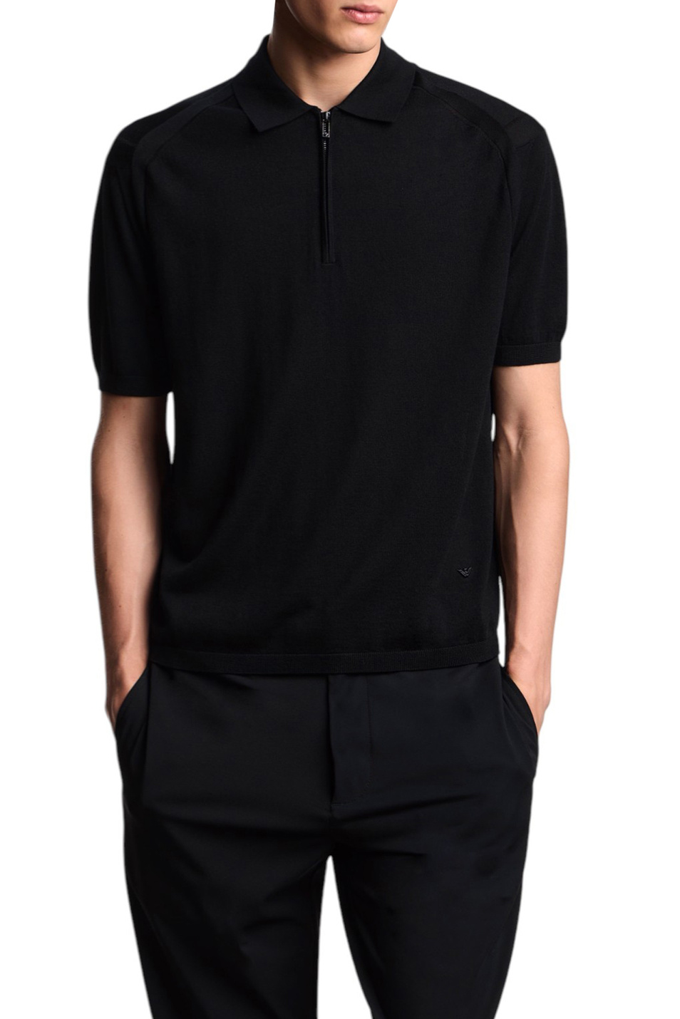 Мужской Emporio Armani Поло из смесовой шерсти (цвет ), артикул EM003383-AF18995 | Фото 3