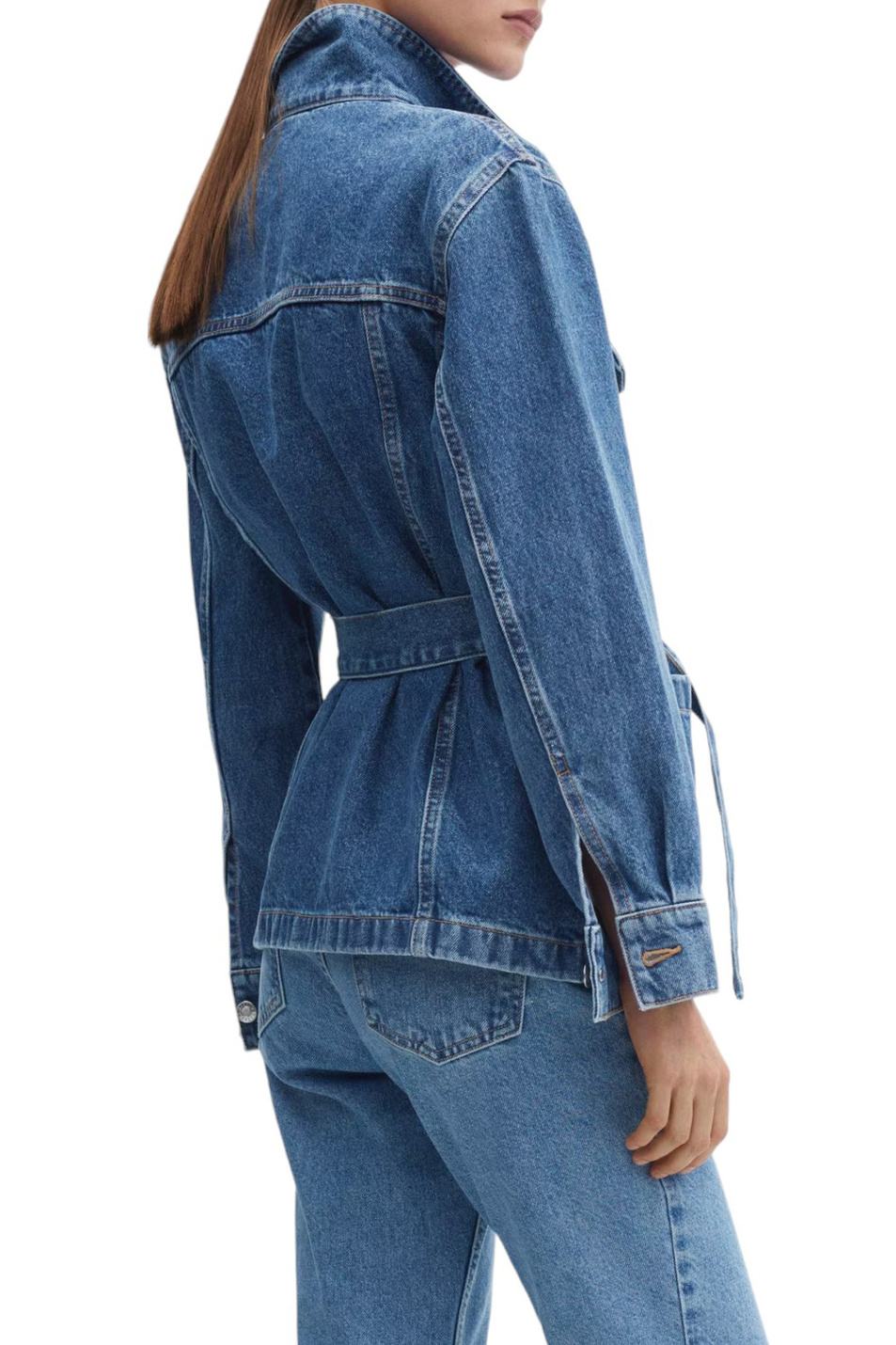 Женский Mango Куртка джинсовая SUSAN из натурального хлопка (цвет ), артикул 67075141 | Фото 4