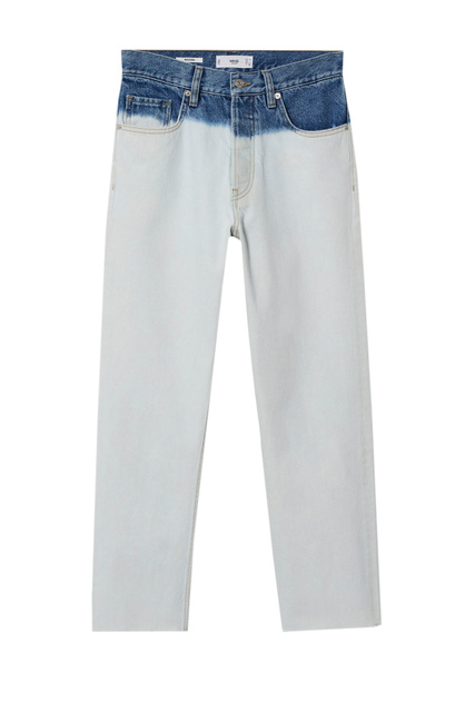 Прямые джинсы TIEDYE с принтом тай-дай|Основной цвет:Голубой|Артикул:27014768 | Фото 1