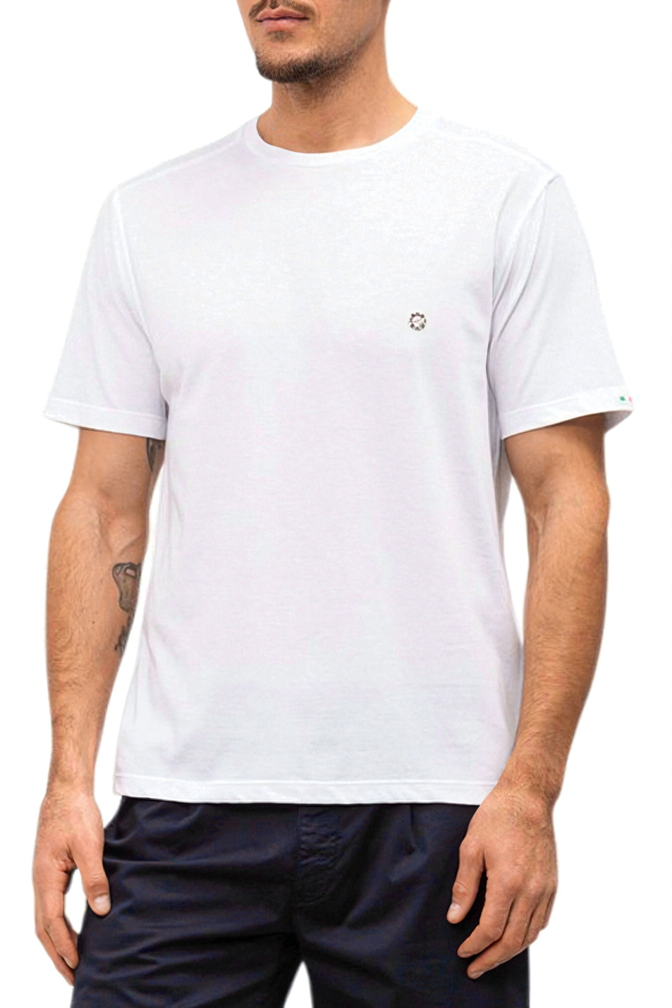 Мужской Stefano Ricci Футболка из смесового хлопка (цвет ), артикул MNH6104920-803 | Фото 3