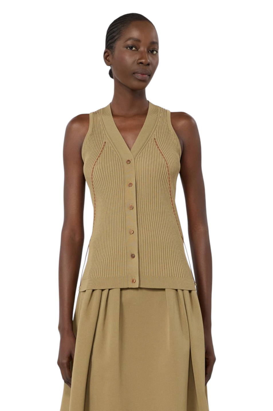 Жилет FIORIRE|Основной цвет:Хаки Женский Max Mara Жилет FIORIRE (цвет ), артикул 2621356021 | Фото 2