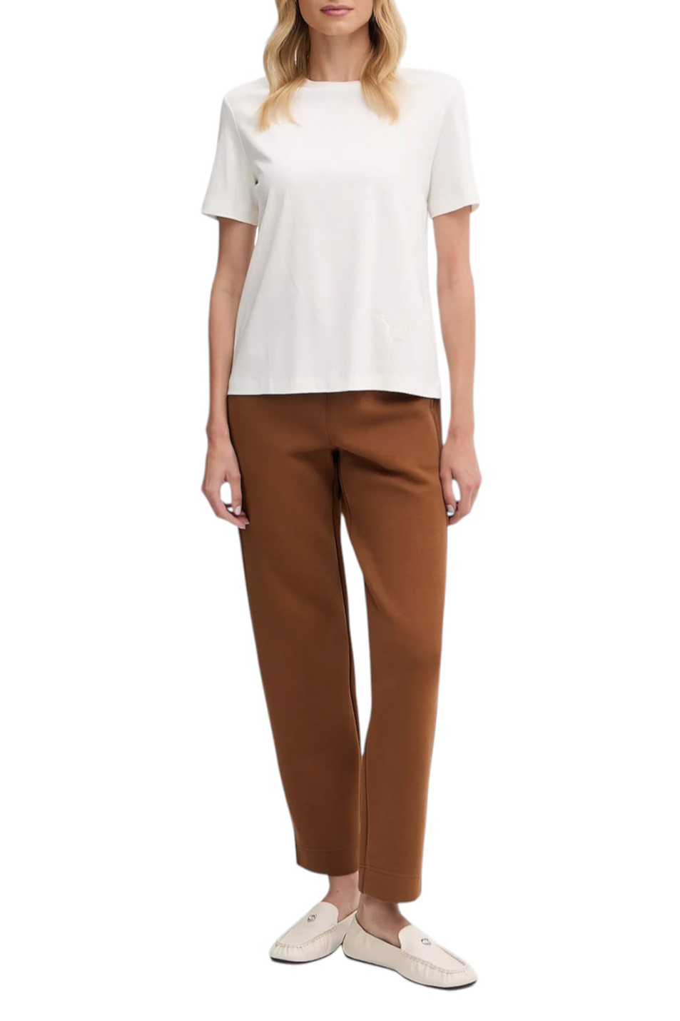 Женский Max Mara Футболка COMODO с вышивкой (цвет ), артикул 2526946027 | Фото 3