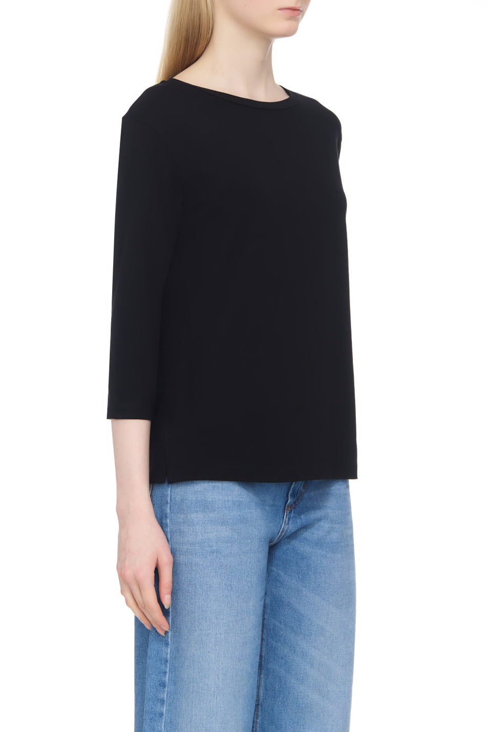 Женский Weekend Max Mara Лонгслив MULTIA из смесового хлопка (цвет ), артикул 2359460439 | Фото 4