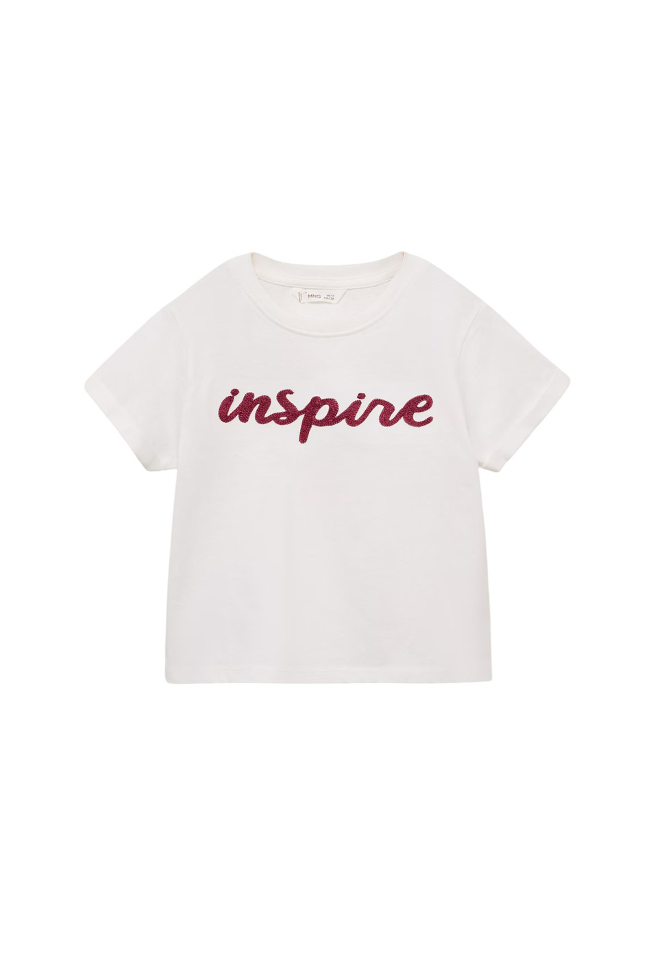 Девочкам Mango Kids Футболка INSPIRE из хлопка (цвет ), артикул 17003290 | Фото 1