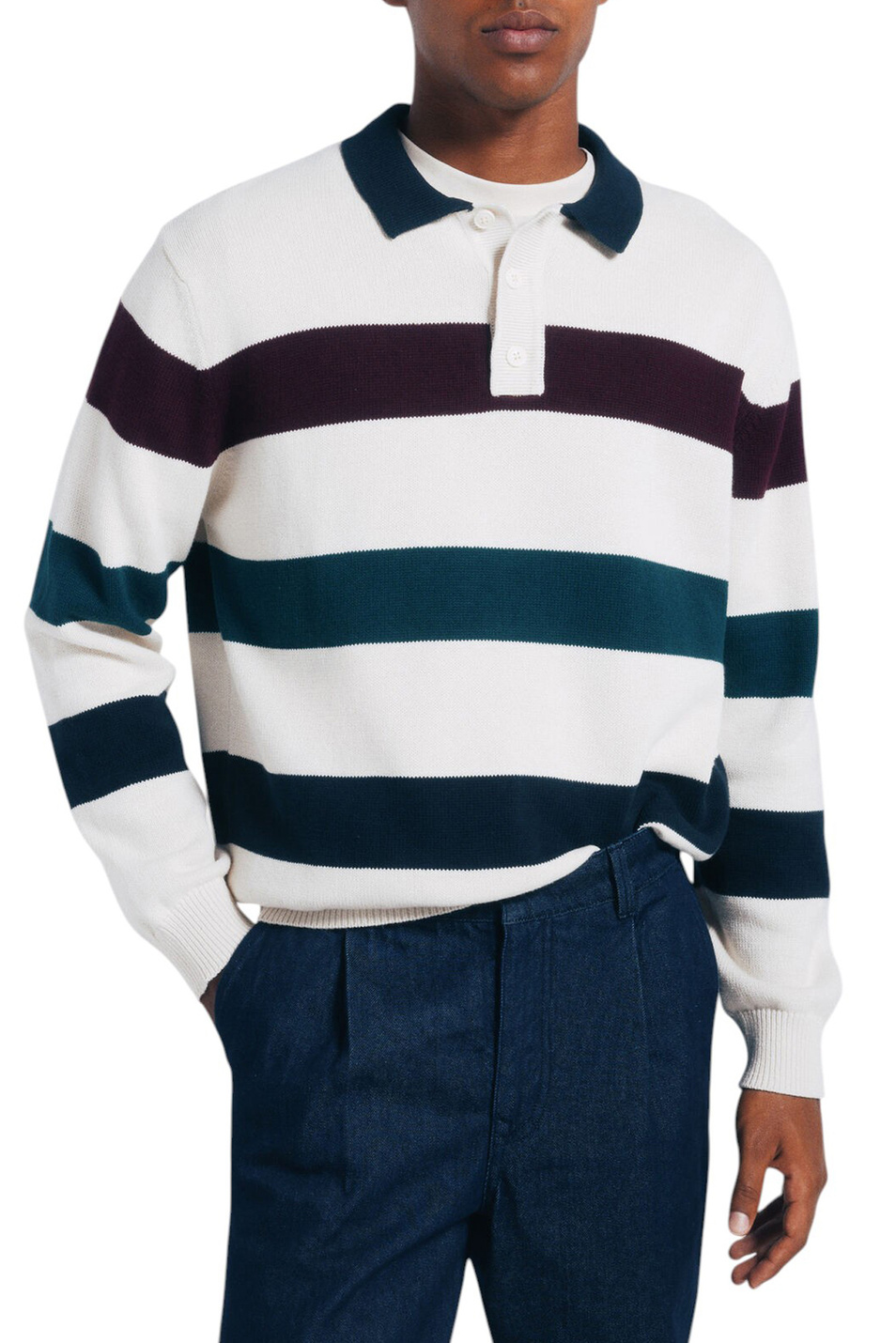 Мужской Springfield Джемпер поло из натурального хлопка (цвет ), артикул 1402518 | Фото 1