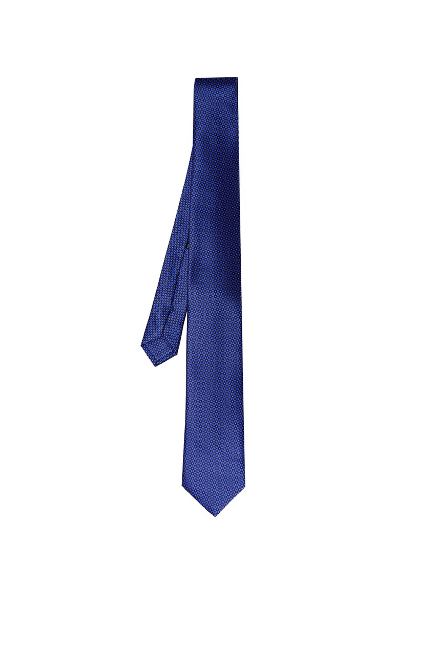 Галстук из чистого шелка|Основной цвет:Синий|Артикул:CH-21046 | Фото 1