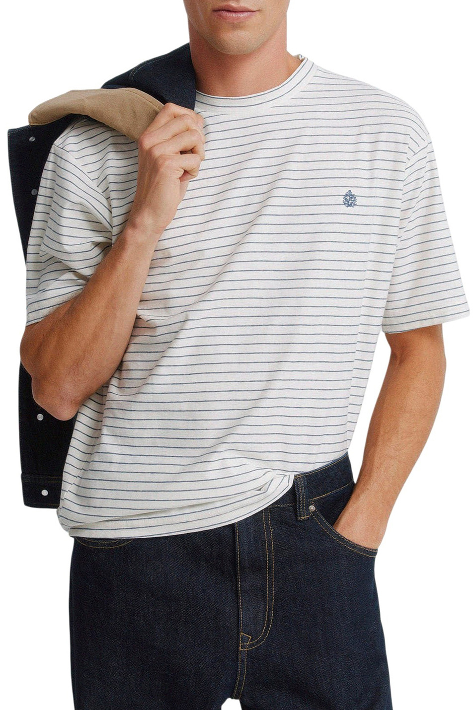 Мужской Springfield Футболка из хлопка (цвет ), артикул 7122314 | Фото 3